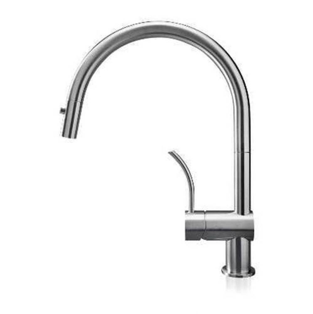 Single lever mixer with dual spray outlet - Matte