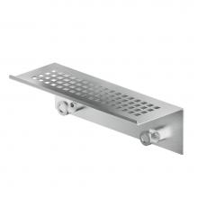 MGS AC964-M - Wall mounted shower shelf with 2 hooks - Matte