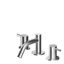 MGS MB255-P - 3 hole mixer horizontal spout - no waste - Polished