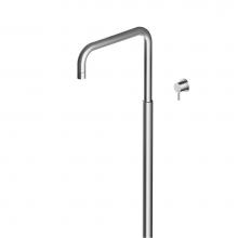 MGS MB274-M - Basin Column SQ Spout - Wall single lever Mixer- no waste - Matte