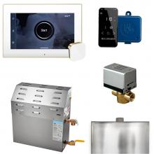 Mr. Steam 15C1ANFB000 - Super (XButler) 15 kW (15000 W) Steam Shower Generator Package with iSteamX Control in White Polis