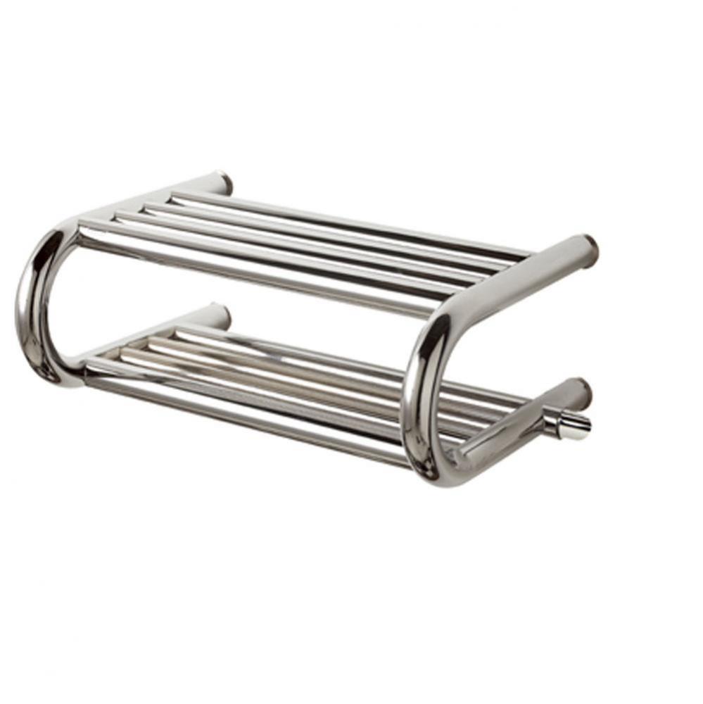 ES40/1 Chrome Curved Shelf Electric 120v 9''H x 23''W  ''Special Ord