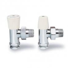 Myson FF16WAC - 1/2'' Manual Angle Radiator Valve with White Cap ''Stock Item''