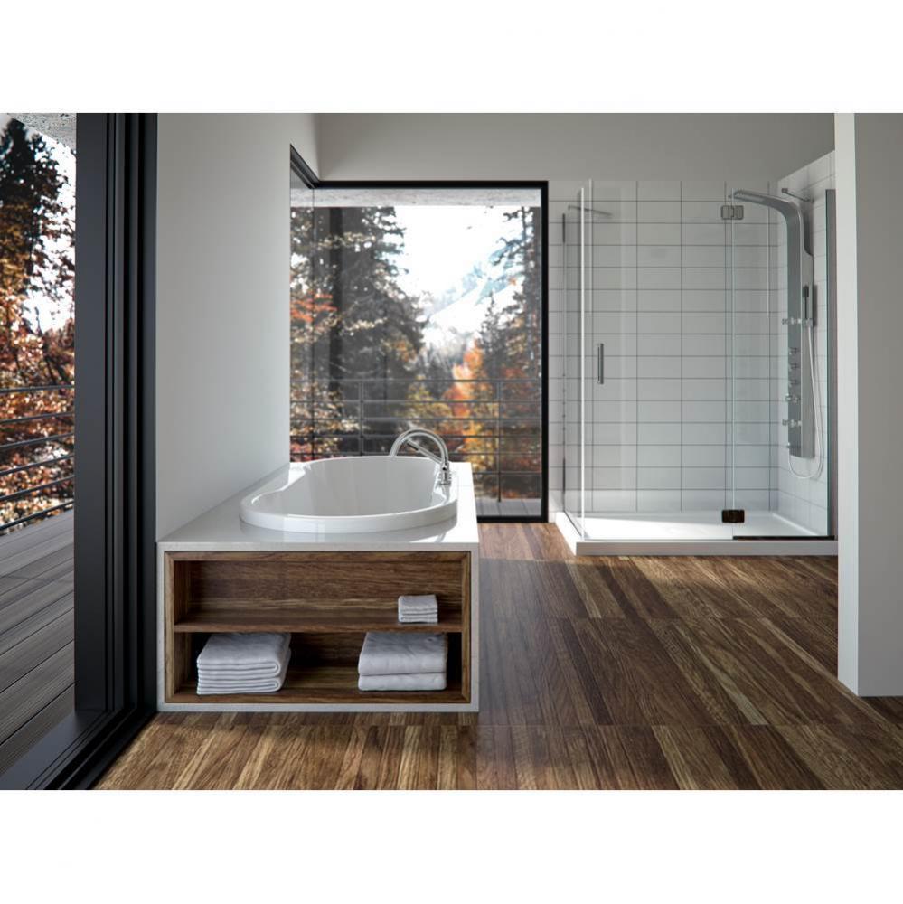 BERLIN bathtub 32x66, Rouge-Air, White
