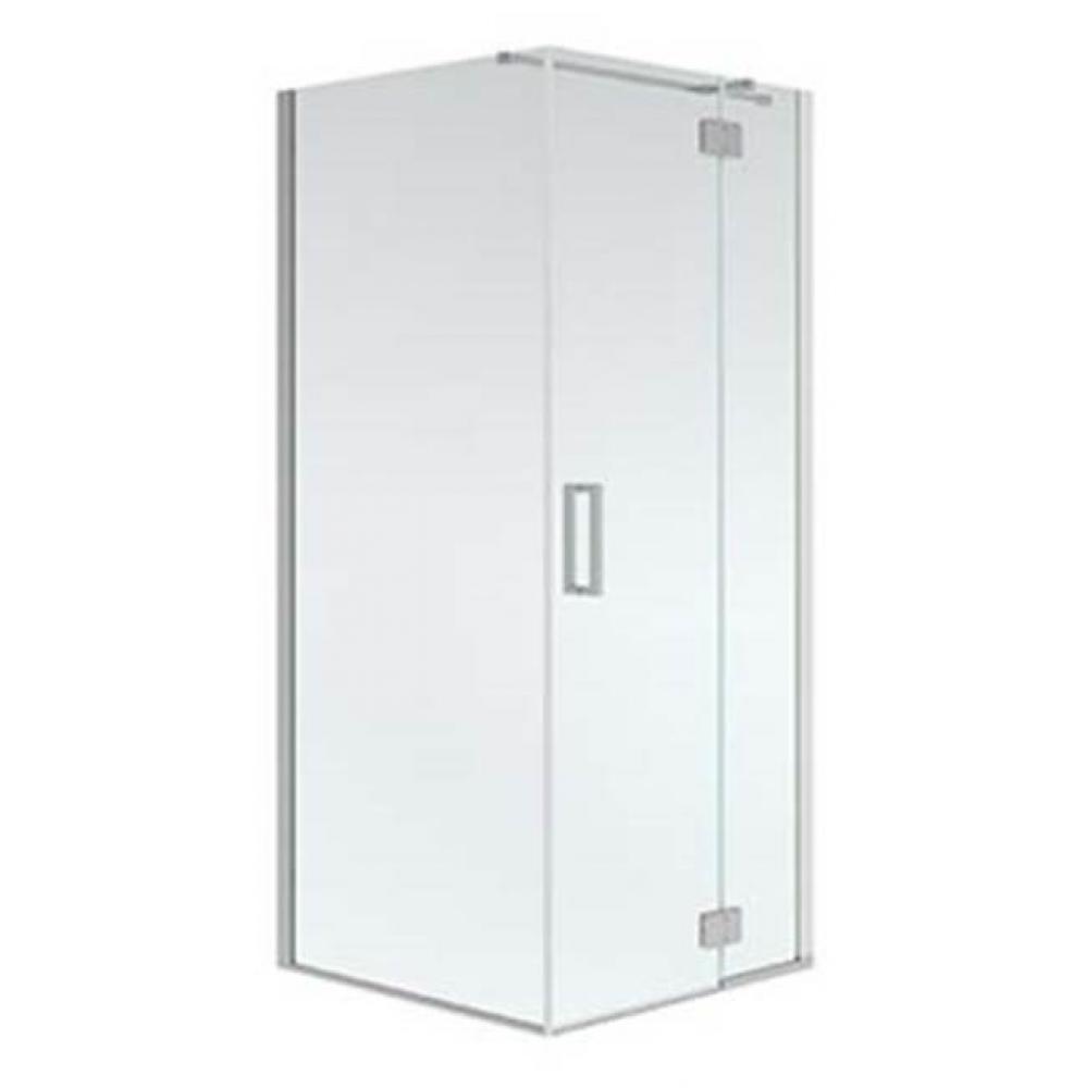 AZELIA 3636 Pivoting shower door, Chrome/Clear