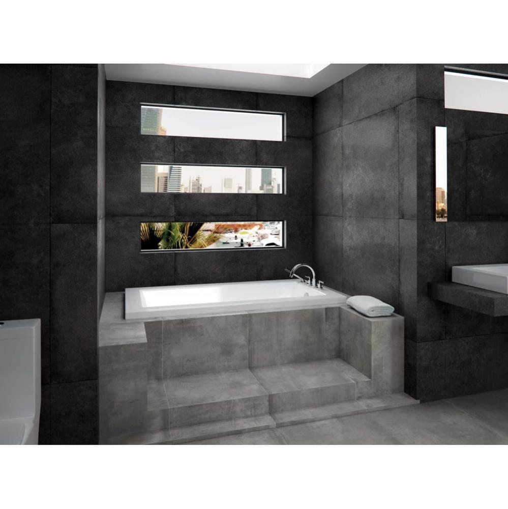 Impact Bathtub 34X66, Mass-Air, Chrome Drain, White