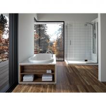 Neptune Rouge 15.22222.000020.10 - BERLIN bathtub 32x66, Mass-Air, White