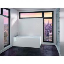 Neptune Rouge 16.23212.5700.10 - ZURICH Bathtub 32x60, with Left Tiling Flange and Skirt on 2 sides, Left Drain, White