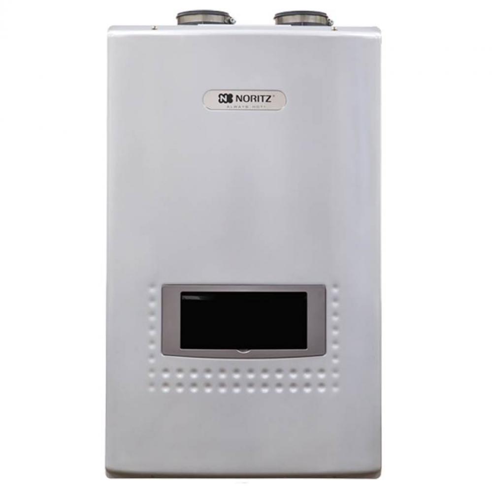Noritz 9.8 GPM Built-In Recirc. Pump - Natural Gas High Efficiency Indoor Tankless Water Heater 12