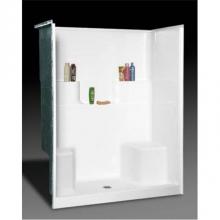 Oasis SH-6034DS WHT - G 60x33.375 CDrn TwinSeat