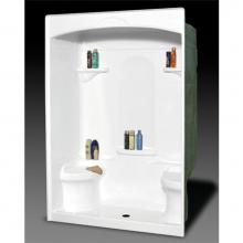 Oasis SHA-DM-6033DS WHT ABF - A 60x33 CDrn Dome 2Seat AbvFlr