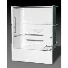 Oasis TS3P-6032L WHT ABF/3SF-ANS09-F - VURSA G 60X32 3P LD AbvFlr 3SF ANSI A 117.1Pkg-StSBar Fld St