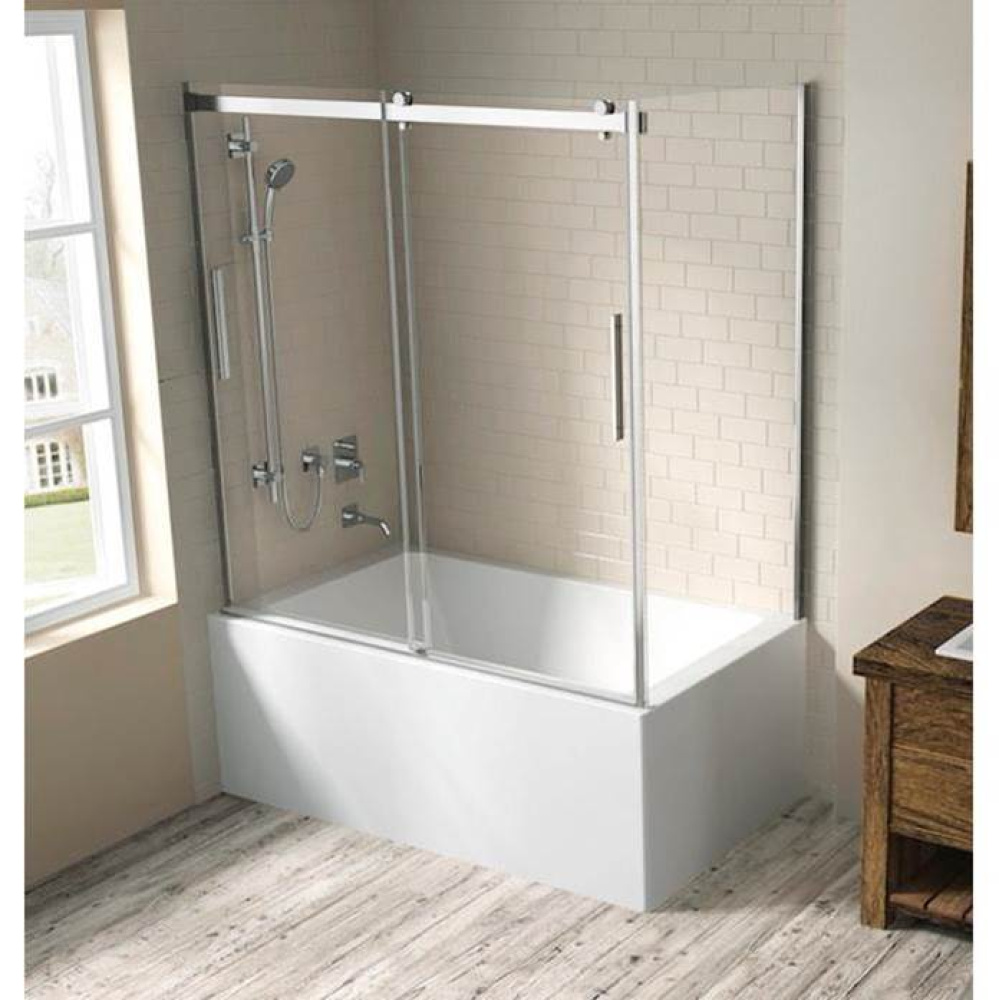 Hydria 60, Sliding Corner Bathtub Door, Chrome