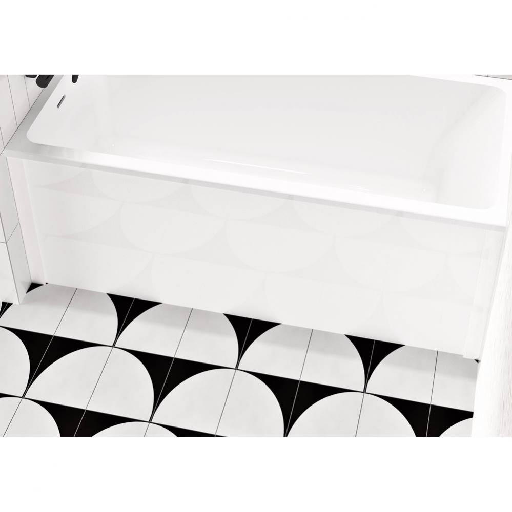 Removable White Skirt Panel For 60'' Baths