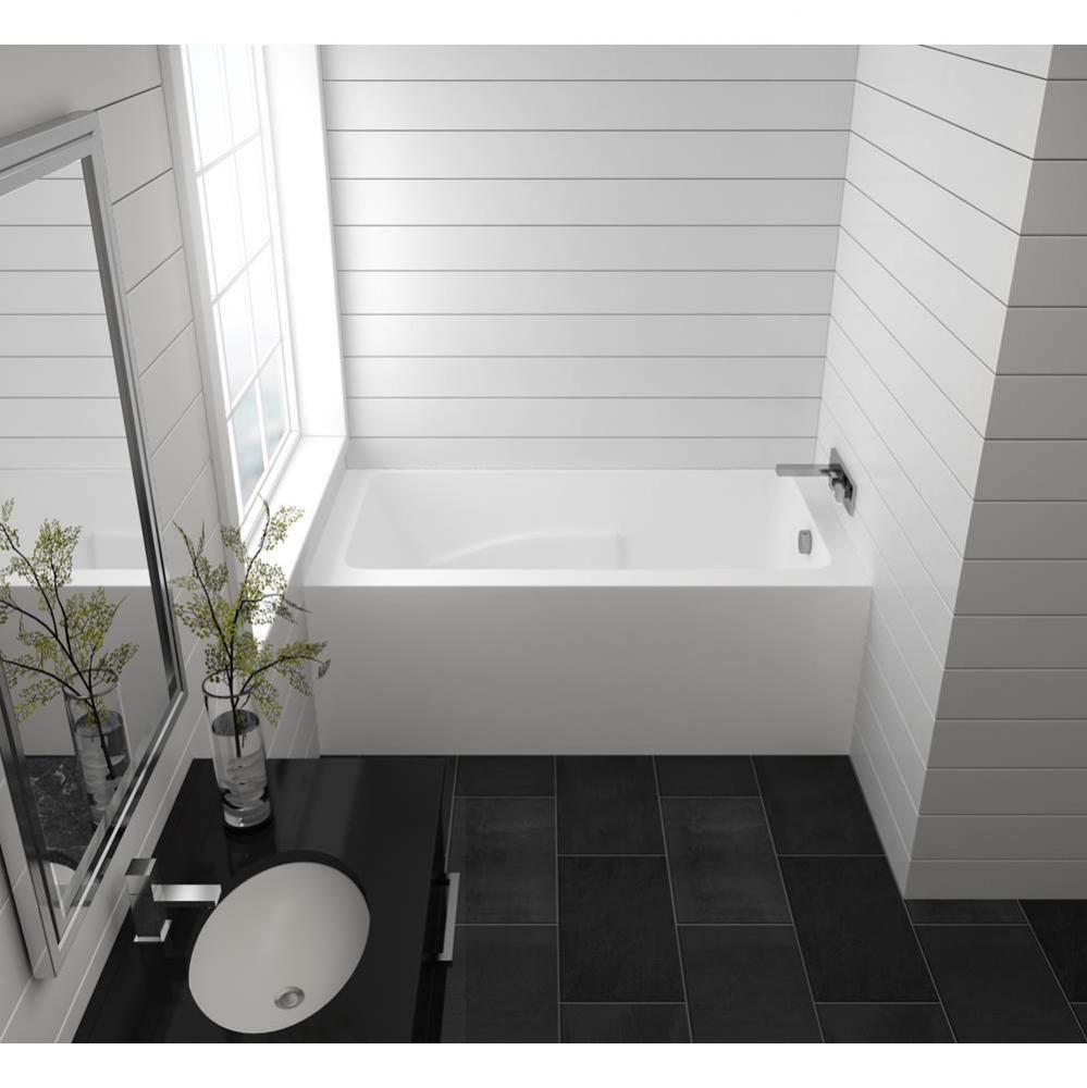 Suite Alcove 60 x 31, ComfortAir Bathtub, Glossy White