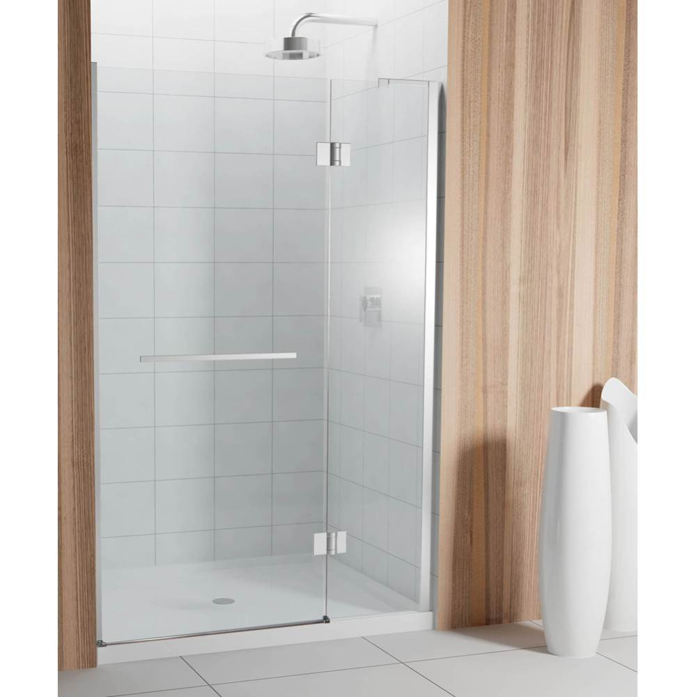 California Pivoted 36 x , Shower Doors, Chrome, 8mm Clear treated glass