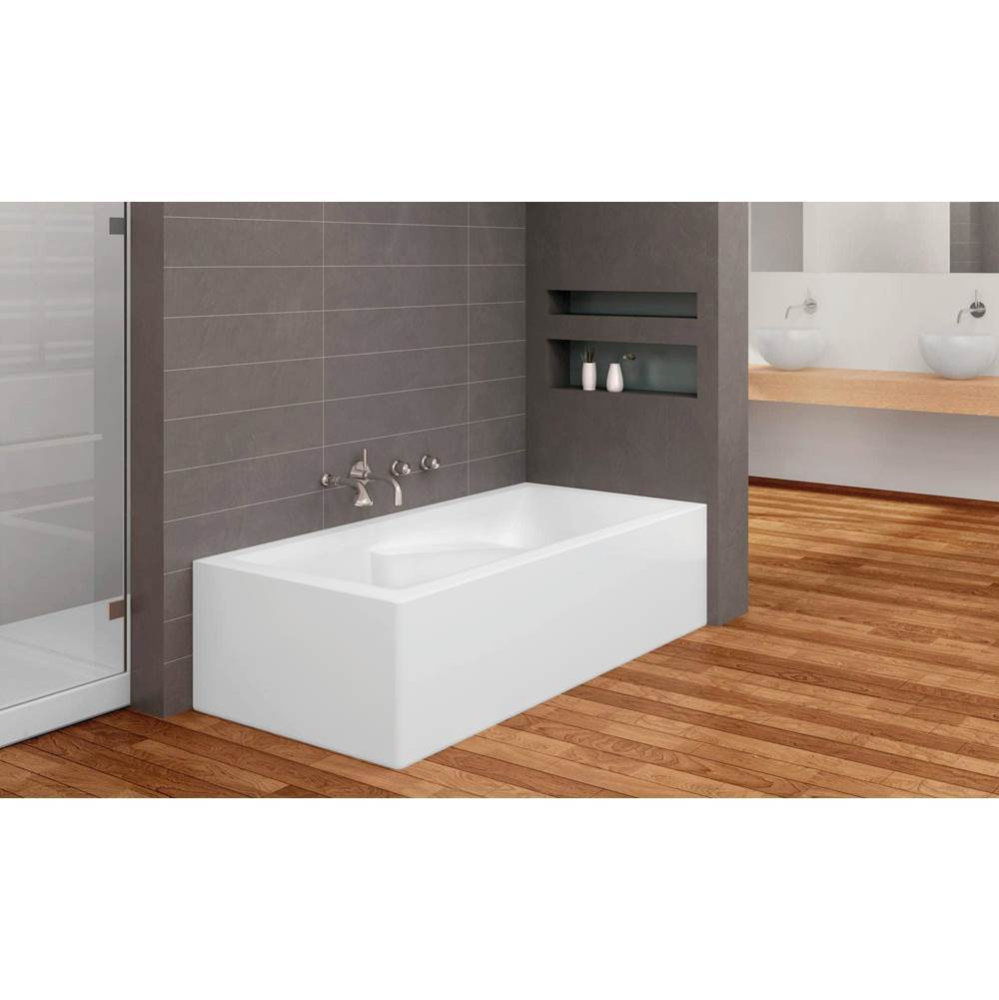 Suite 2 Sides 66 x 31, AeroMassage Bathtub, Glossy White