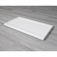 Oceania Baths SB6636X01 - Shower Base, Rectangular end cover drain , 66 x 36, Glossy White