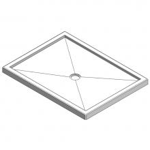 Oceania Baths BT6036D01 - Base Text. 60x36, T. flange D, white