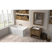 Oceania Baths LO6631LSFRAM01 - Loft 2 Sides 66 x 31, AeroMassage Bathtub, Glossy White