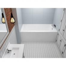 Oceania Baths LO6031LSFNS01 - Loft 6031 LH drain, skirt Front, Nano Sens, white