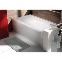 Oceania Baths CI66LCA01 - City 66 x 34, Alcove ComfortAir Bathtub, Glossy White