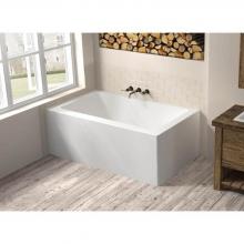 Oceania Baths LO6631RSFLCA01 - Loft 2 Sides 66 x 31, ComfortAir Bathtub, Glossy White