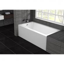 Oceania Baths PU6632RCA01 - Pure Alcove 66 x 32, ComfortAir Bathtub, Glossy White