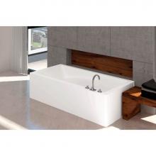 Oceania Baths SU6631LSFCA01 - Suite Alcove 66 x 31, ComfortAir Bathtub, Glossy White