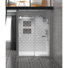 Oceania Baths PBSD66BK - Marelia Sliding 66 x , Shower Doors, Matte Black, 8mm Clear treated glass
