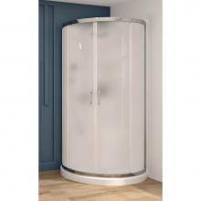 Oceania Baths PRE3450 - Reality Sliding 34 x 34, Shower Doors, Chrome, 6mm Discretion glass