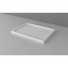 Oceania Baths SB42L4212B01 - Base 42x42 LH drain 1212, T. flange B, white