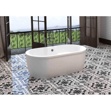 Oceania Baths SO66FSAM01 - Sophia Freestanding 66 x 36, AeroMassage Bathtub, Glossy White