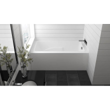 Oceania Baths SU6031LSFAM01 - Suite Alcove 60 x 31, AeroMassage Bathtub, Glossy White