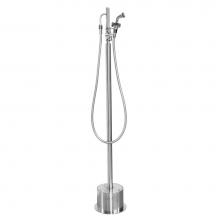 Outdoor Shower FSHS-0101-C - Free Standing Single Supply Hand Spray - Cross Handle Valve