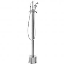 Outdoor Shower FSHS-50-HC - Free Standing Hot & Cold Hand Spray - ADA Lever Handle Valve