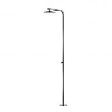 Outdoor Shower FTA-C40-C - ''Classy'' Free Standing Single Supply Shower Unit - 12'' Shower Hea