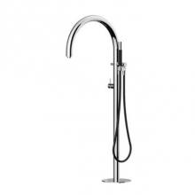 Outdoor Shower FTA-C40V-HCHS - ''Origo'' Free Standing Hot & Cold Tub Filler - Hand Spray
