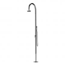Outdoor Shower FTA-C50-CHS - ''Origo'' Free Standing Single Supply Shower Unit - Hand Spray - 5''