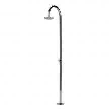 Outdoor Shower FTA-C50AS-HC - ''Origo'' Free Standing Hot & Cold Shower Unit - 8'' Shower Head