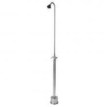 Outdoor Shower HC-4000 - Free Standing Hot & Cold Shower - ADA Lever Handle Valve, 3'' Shower Head