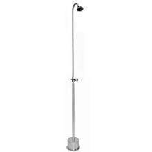 Outdoor Shower PS-900-ADA - Free Standing Single Supply Shower - ADA Metered Valve, 3'' Shower Head