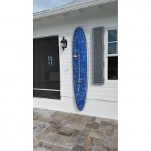 Outdoor Shower WMHC-445-HB - Wall Mount Hot & Cold Shower - ADA Lever Handle Valve, 3'' Shower Head, Hose Bibb