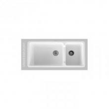 Oliveri 2286FCA - 36x18 single bowl fireclay sink drain left or