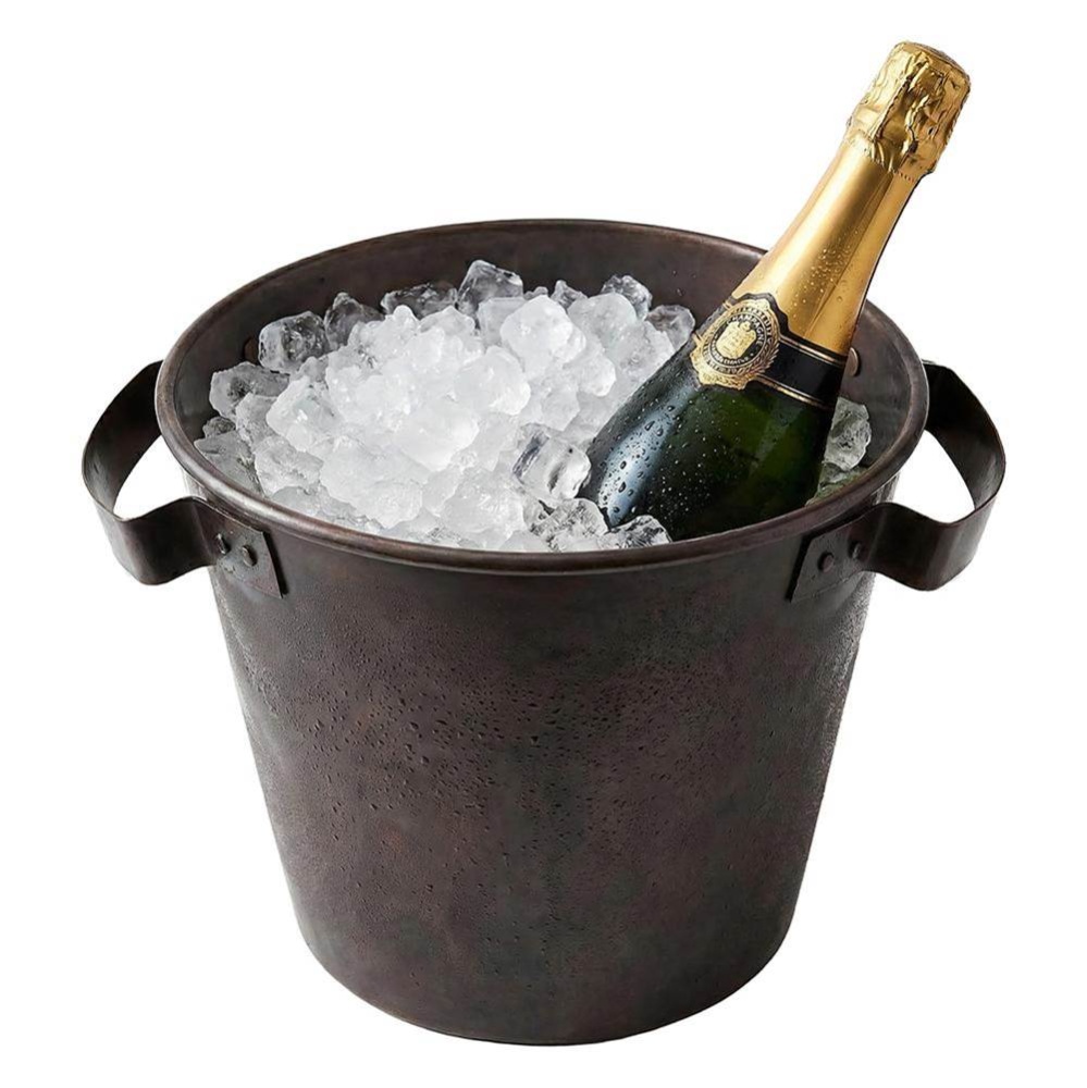 9'' Round Copper Champagne Bucket