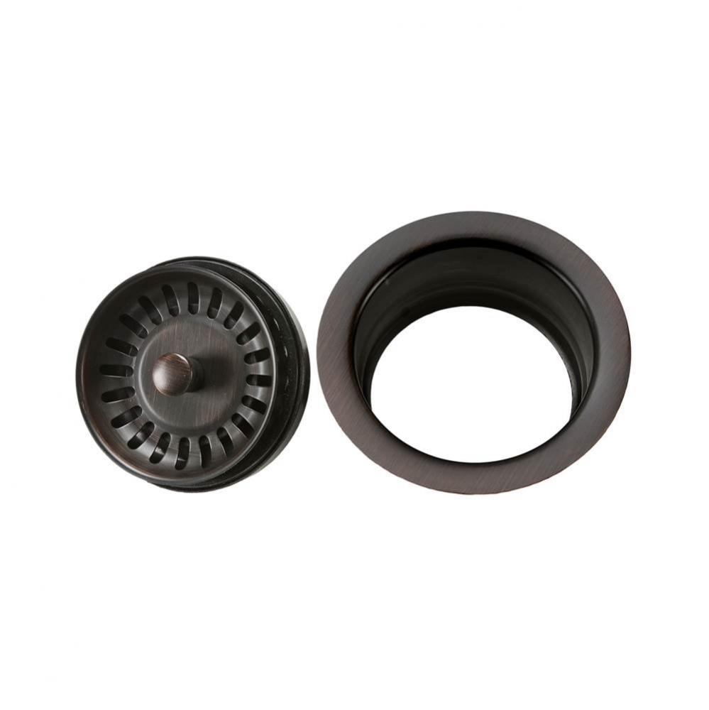 3.5'' Deluxe Garbage Disposal Drain w/ Basket - Oil Rubbed Bronze