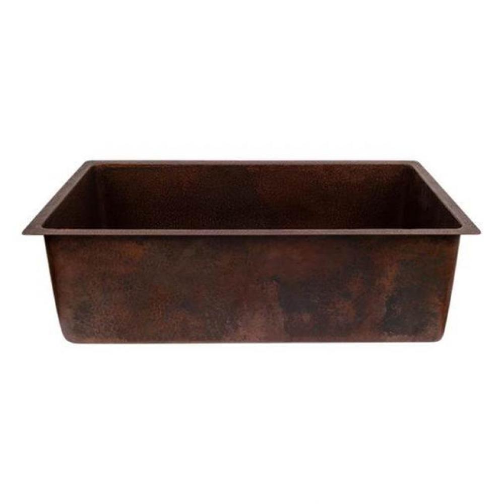 33'' Terra Firma Copper Kitchen Single Basin Sink