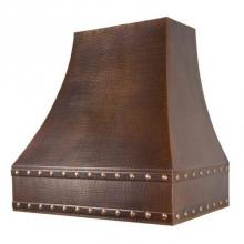 Premier Copper Products HV-CORREA36-C2036BP1-TWSB - 36'' Hammered Copper Wall Mounted Correa Range Hood