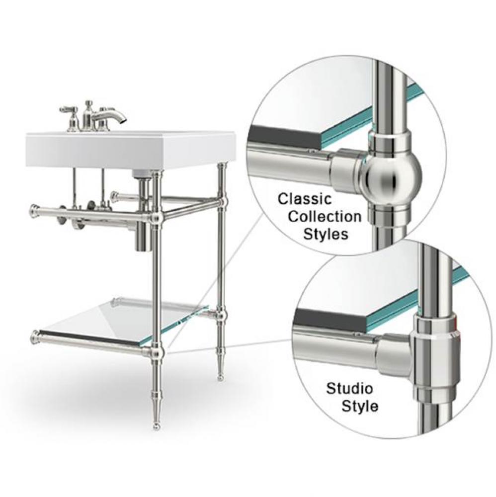 Shelf Support 1.0'' Rail in PVD