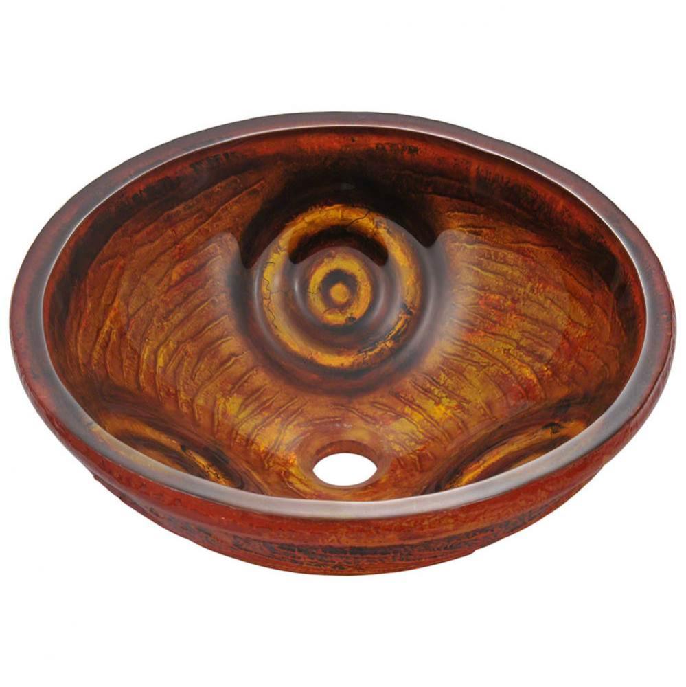 Painted Glass Vessel